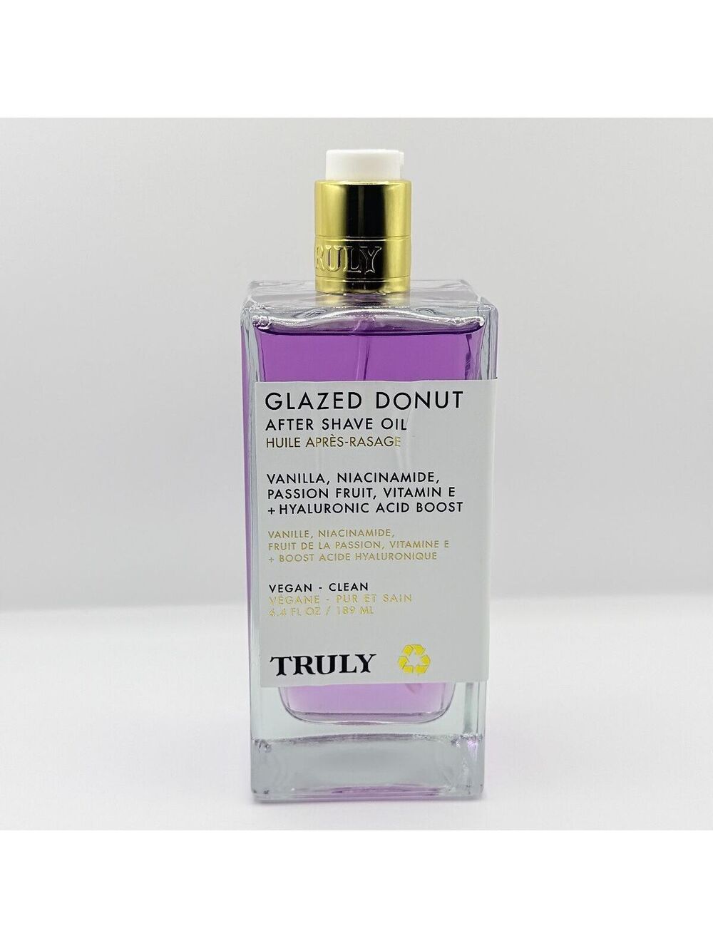 TRULY Glazed Donut After Shave Oil Jumbo 6.4oz